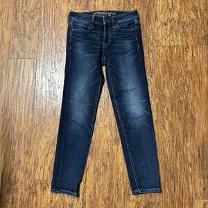 American Eagle Women's Jeans Skinny Jegging Crop Super Soft X4 Size 0